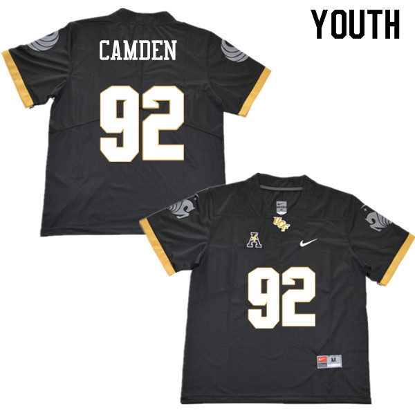 Youth #92 Austin Camden UCF Knights College Football Jerseys Sale-Black - Click Image to Close